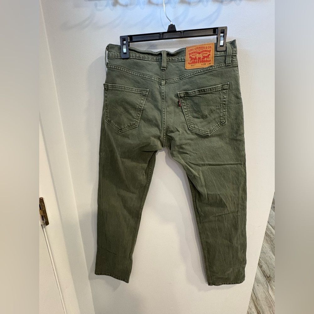 Levi's Men's Slim Jeans in Forest Green - Picture 4 of 8